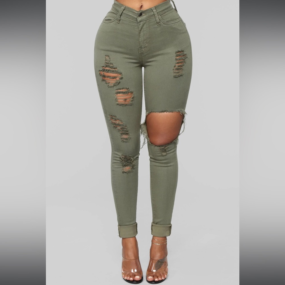 high waisted jeans